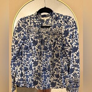 Love The Label blue and white blouse